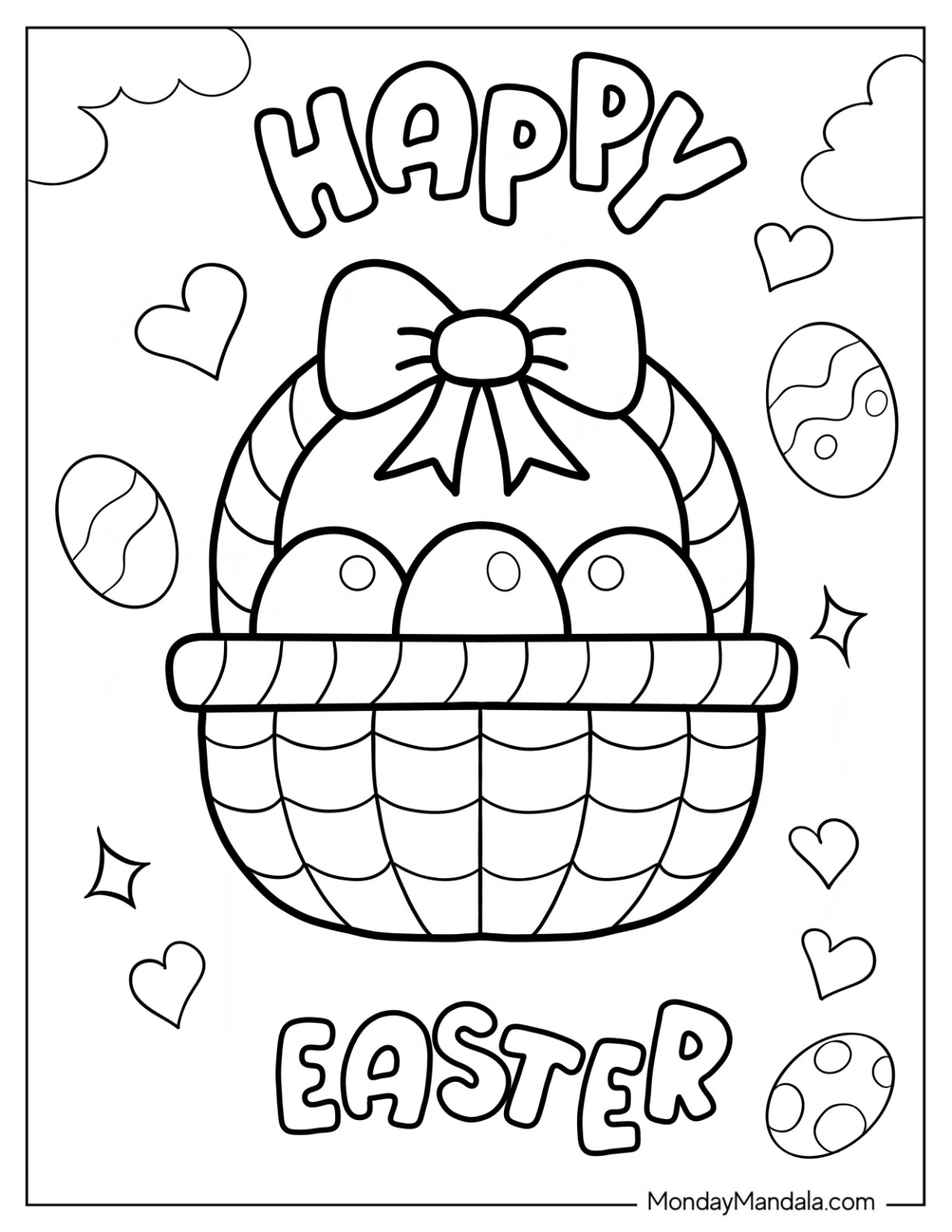 Free Easter Coloring Pages Download Free Easter Coloring Pages Png 