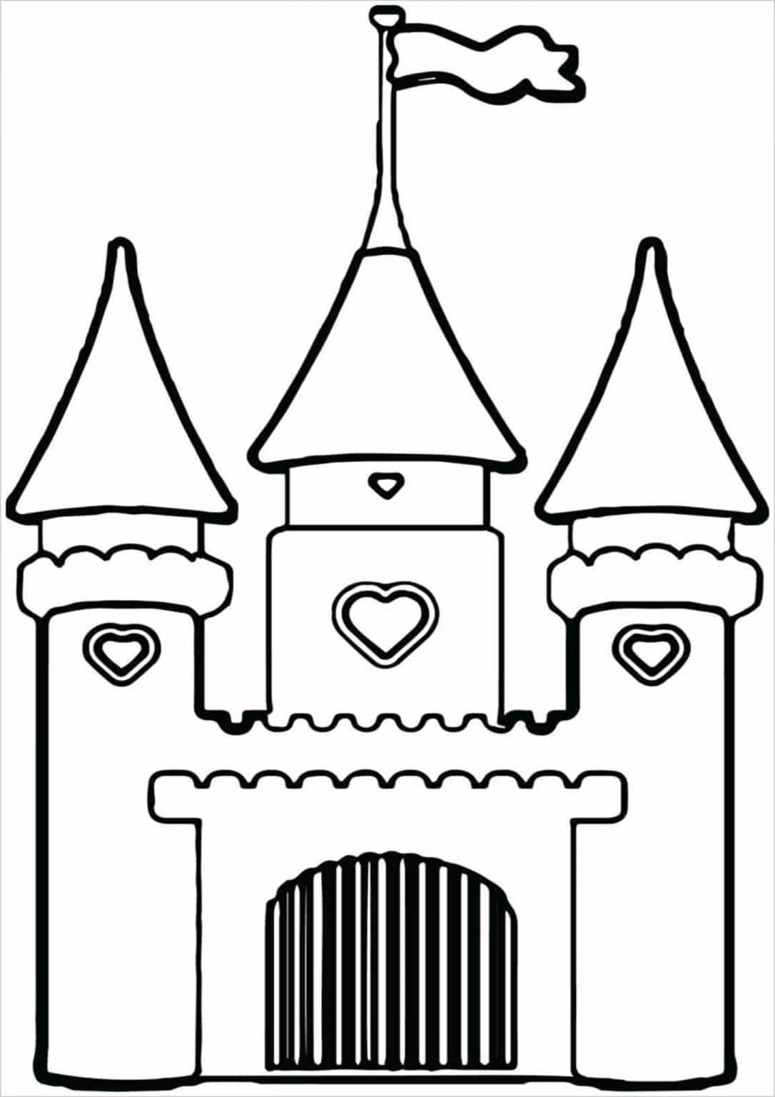 Free Easy To Print Castle Coloring Pages Tulamama