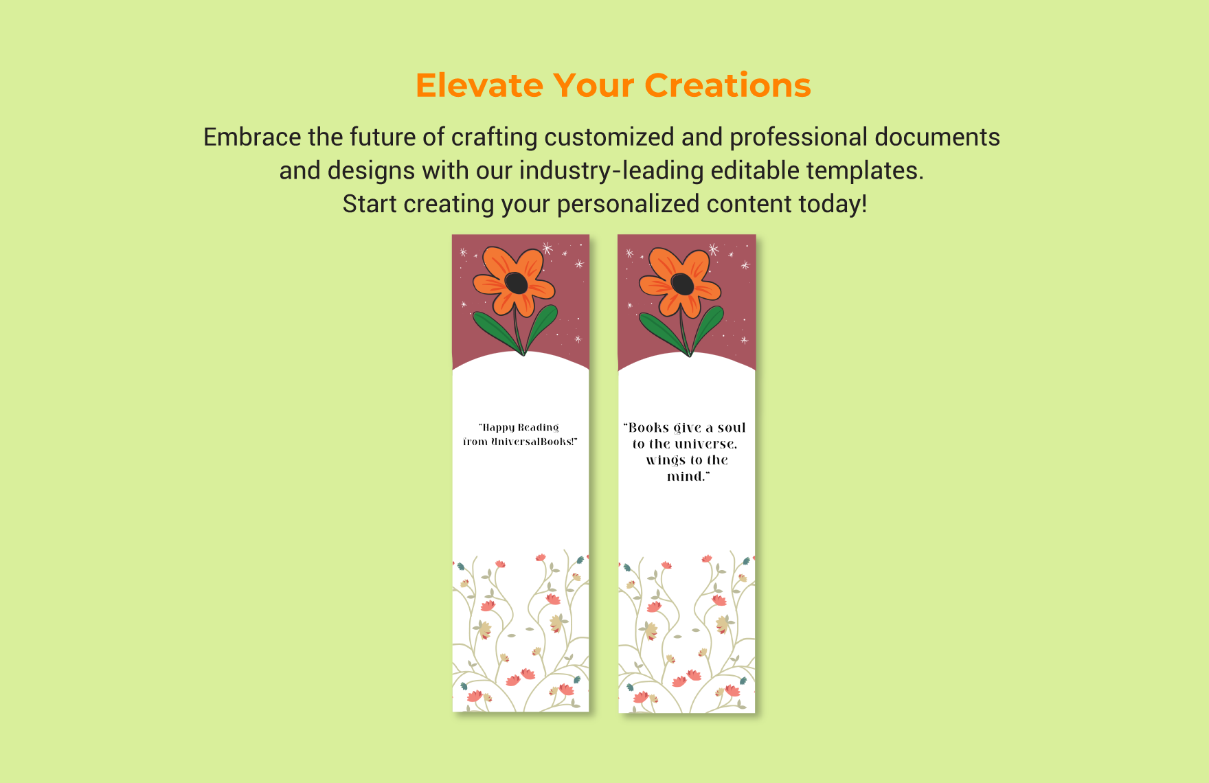 Free Editable Bookmark Template Download In Word Template