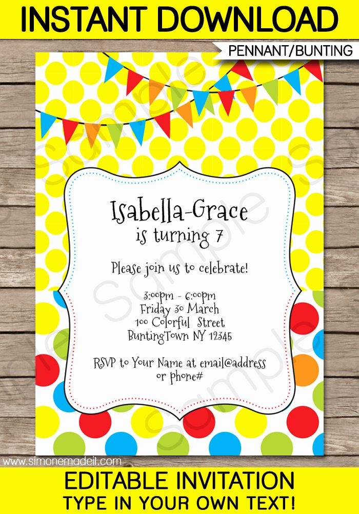 Free Editable Printable Birthday Invitations Birthday Invitations 