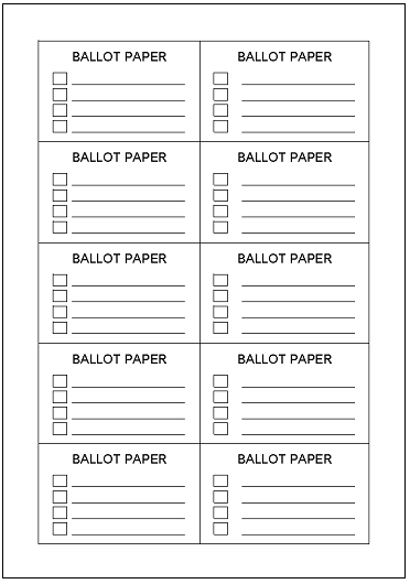 editable voting ballot template word