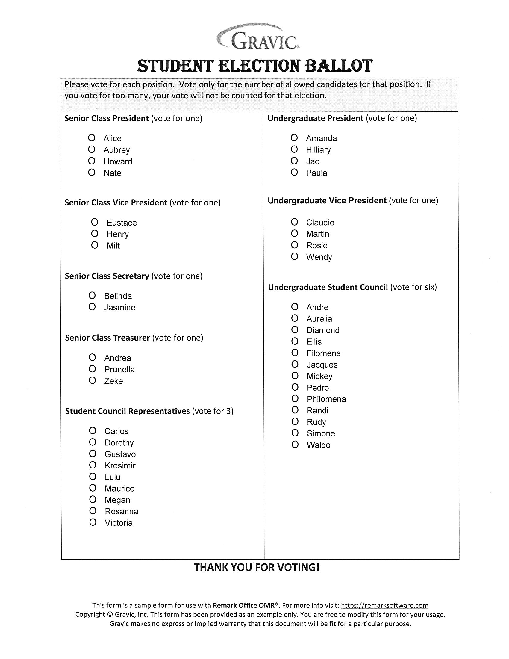 Free Editable Voting Ballot Template Vrogue co