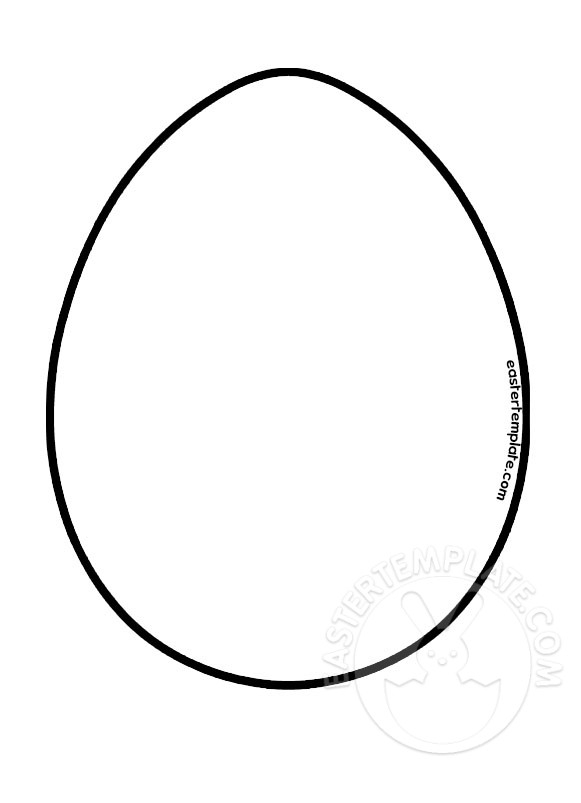 Free Egg Template A4 Easter Template
