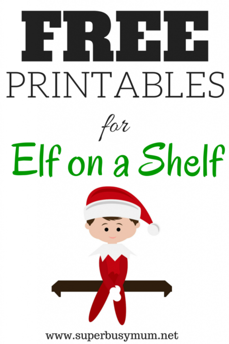 free elf on shelf templates