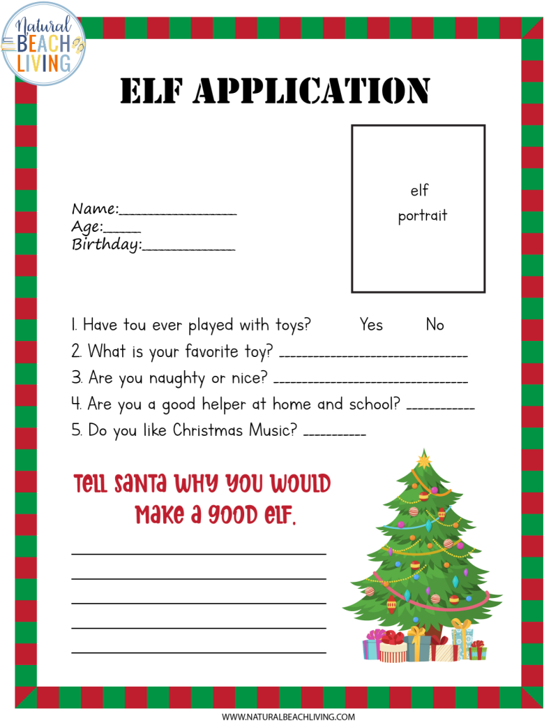 build your own elf printable