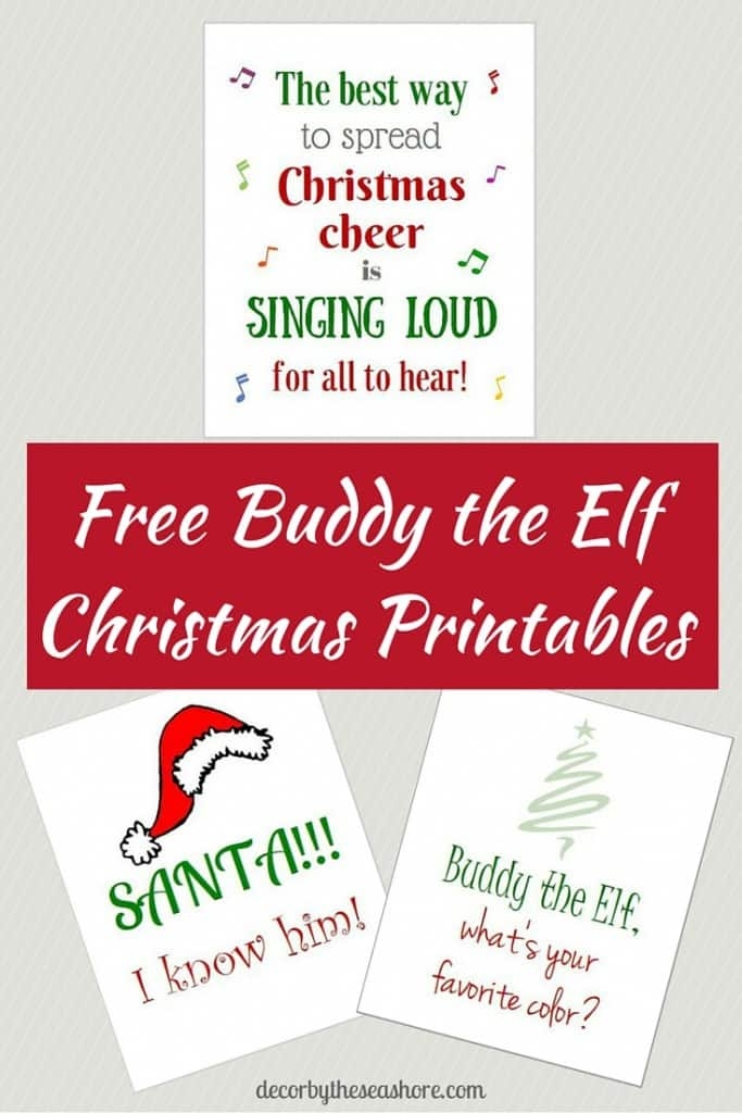 Free Elf Printables Decor By The Seashore