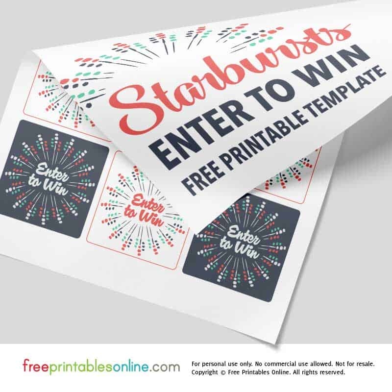 Free Enter To Win Template Free Printables Online