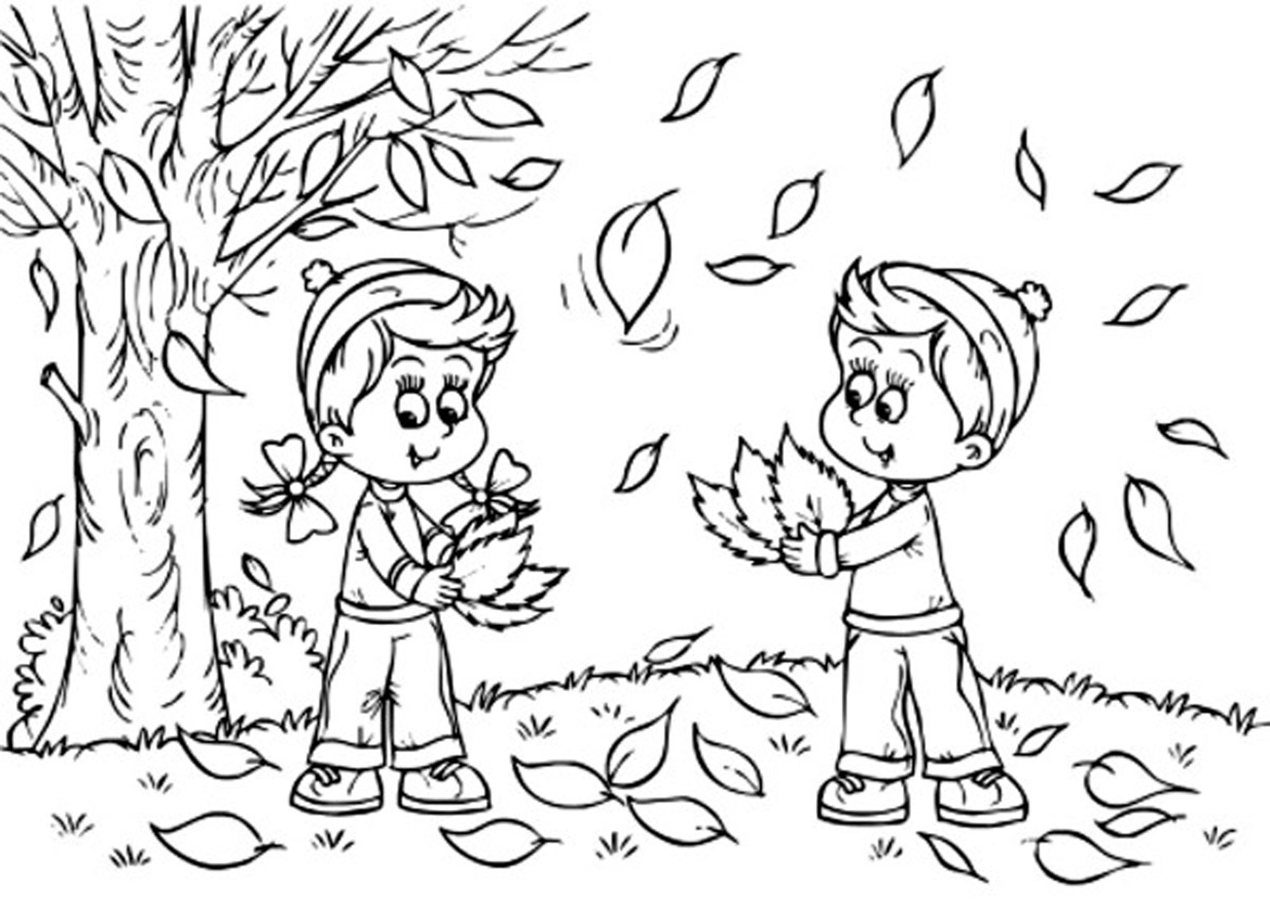 Free Fall Coloring Pages Printable Coloring Home