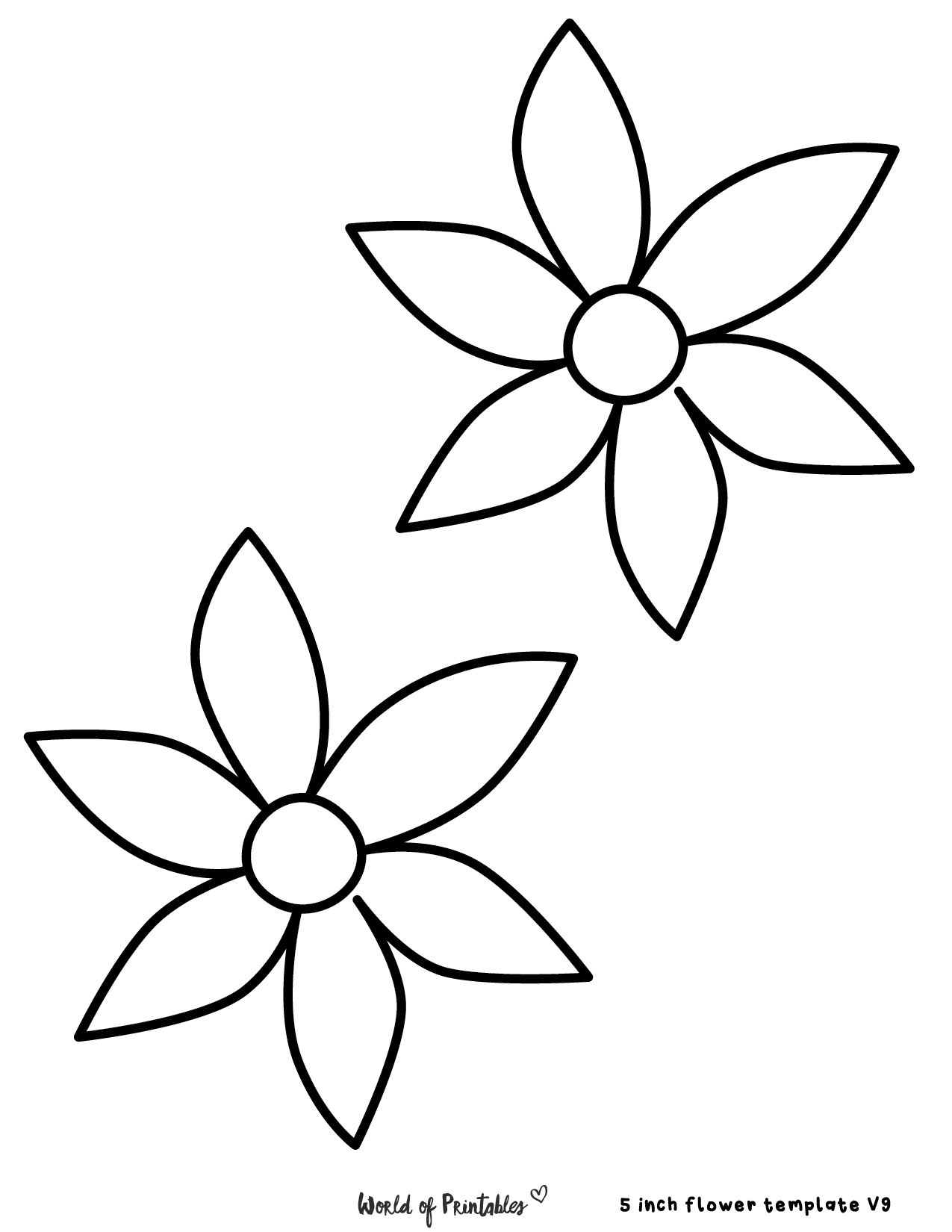 Free Flower Templates Printable Best Flower Site