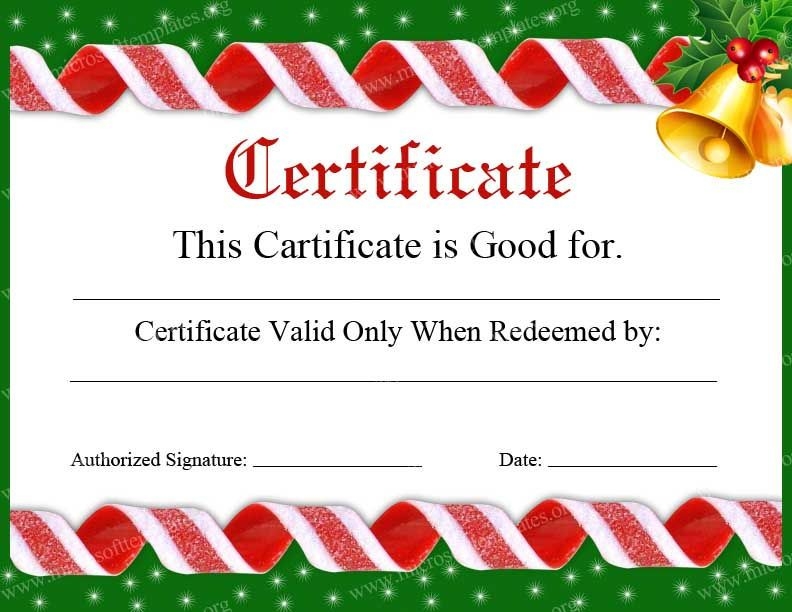 free gift certificate template word