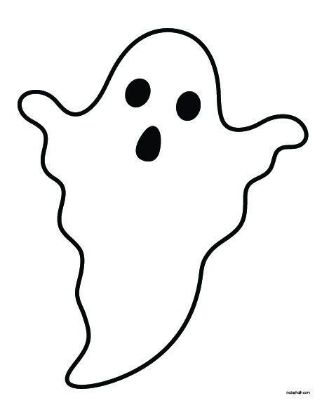 free printable halloween ghost cutout