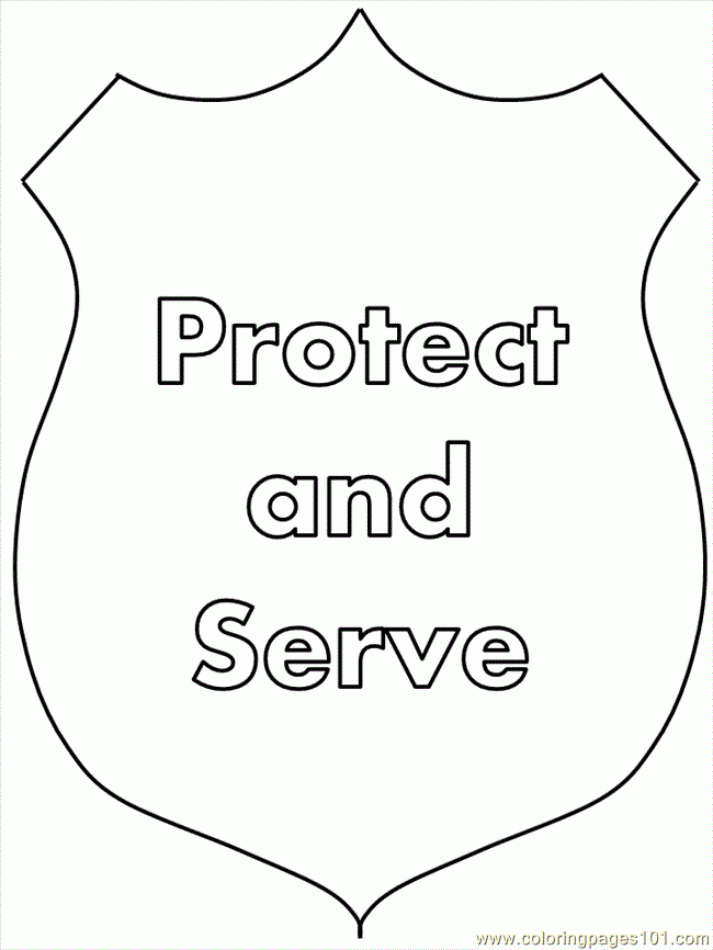 Coloring Pages Police Officer