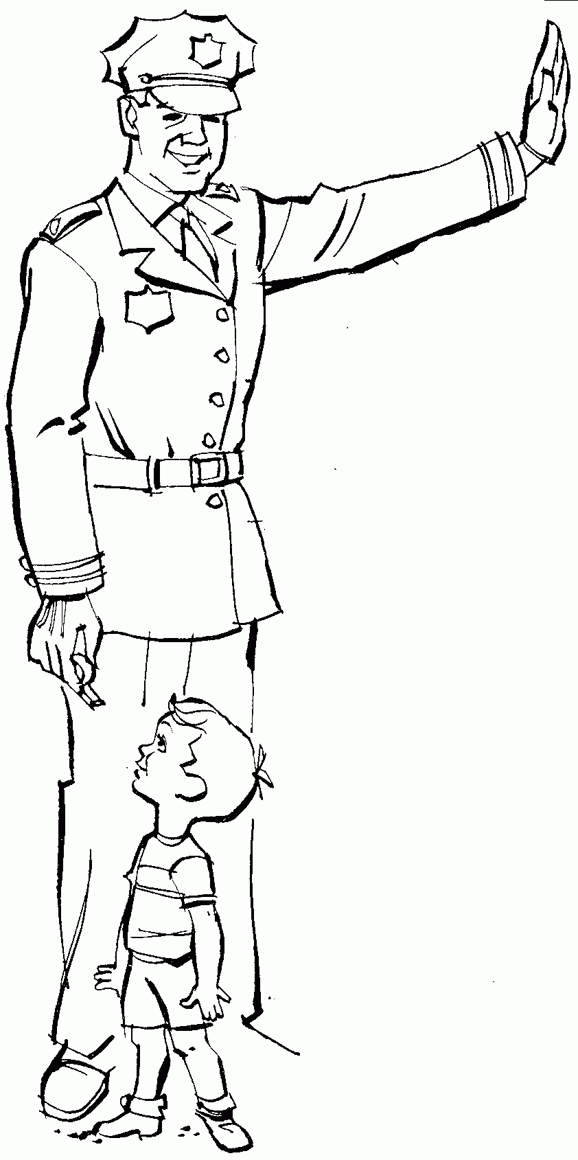 Free Kids Police Officer Coloring Pages Coloring Home