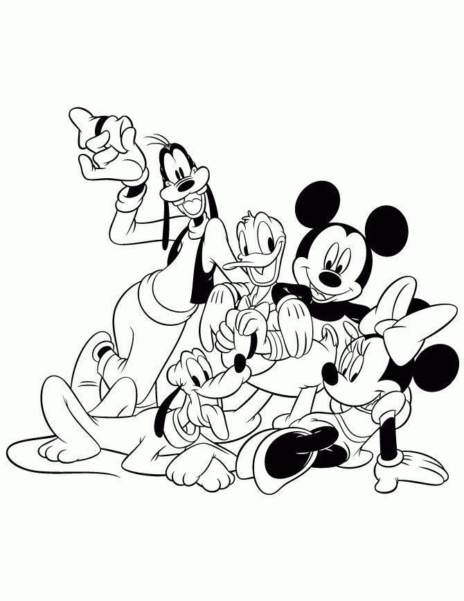 Free Mickey And Friends Coloring Pages Download Free Mickey And