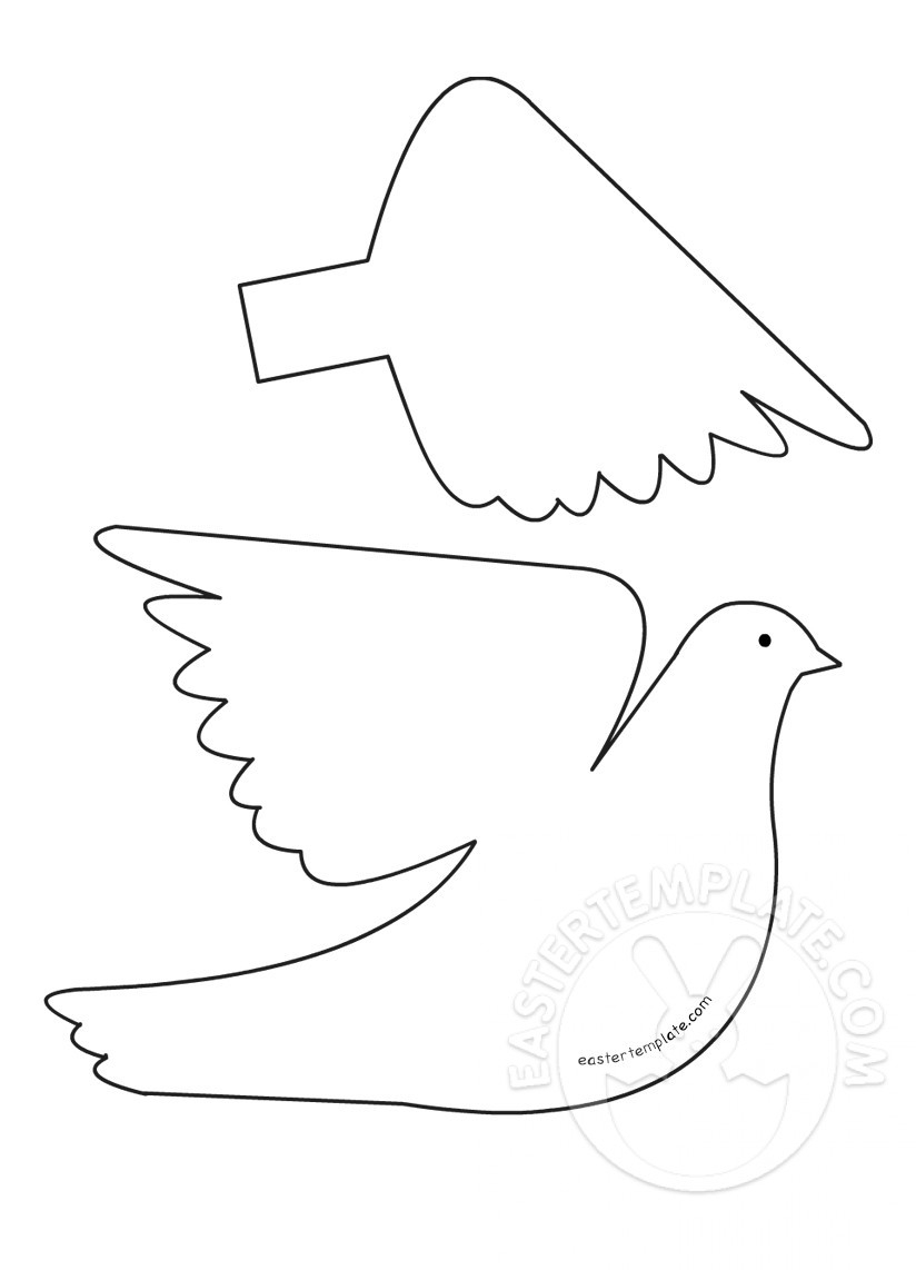 Free Paper Dove Template Printable Templates Your Go To Resource For 