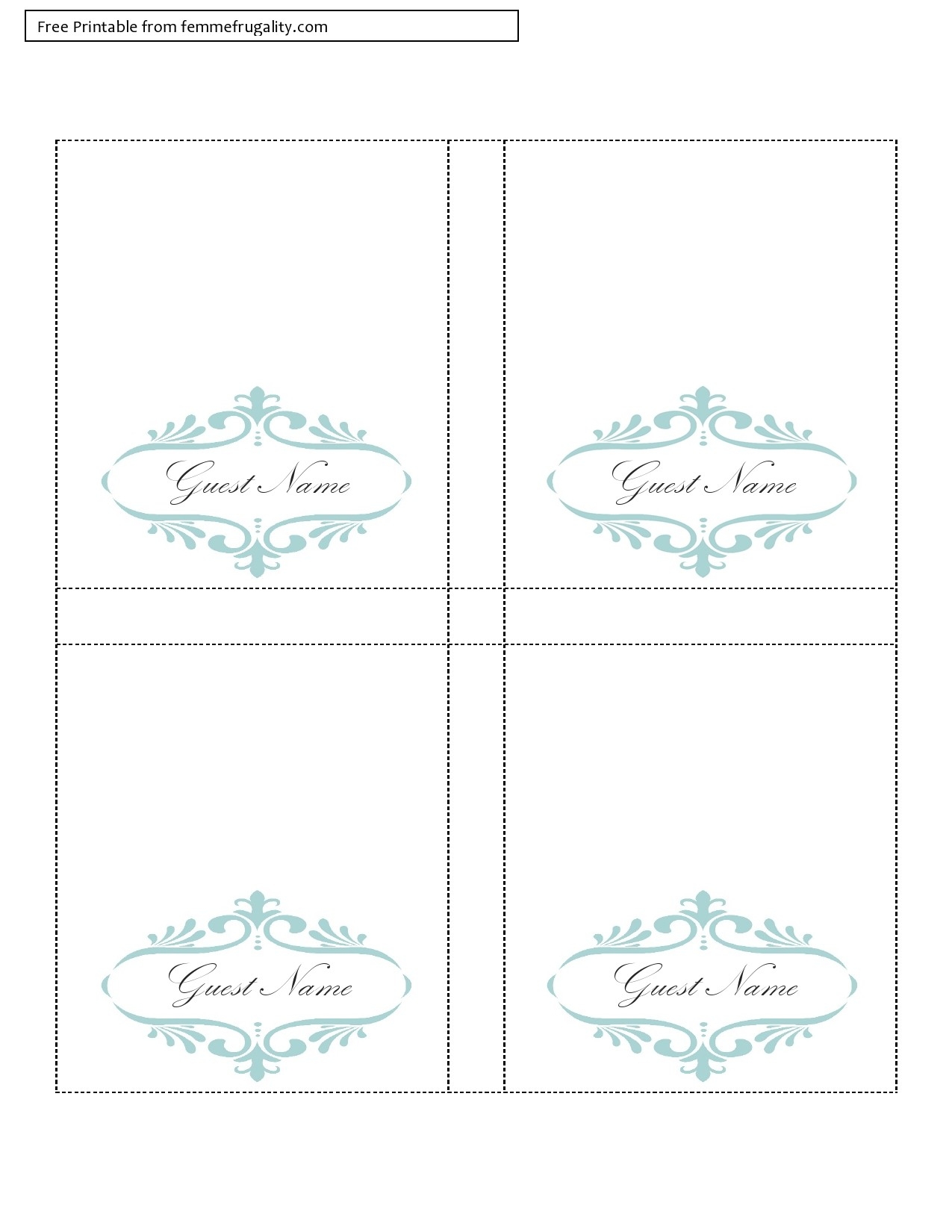 www free printable com place cards html