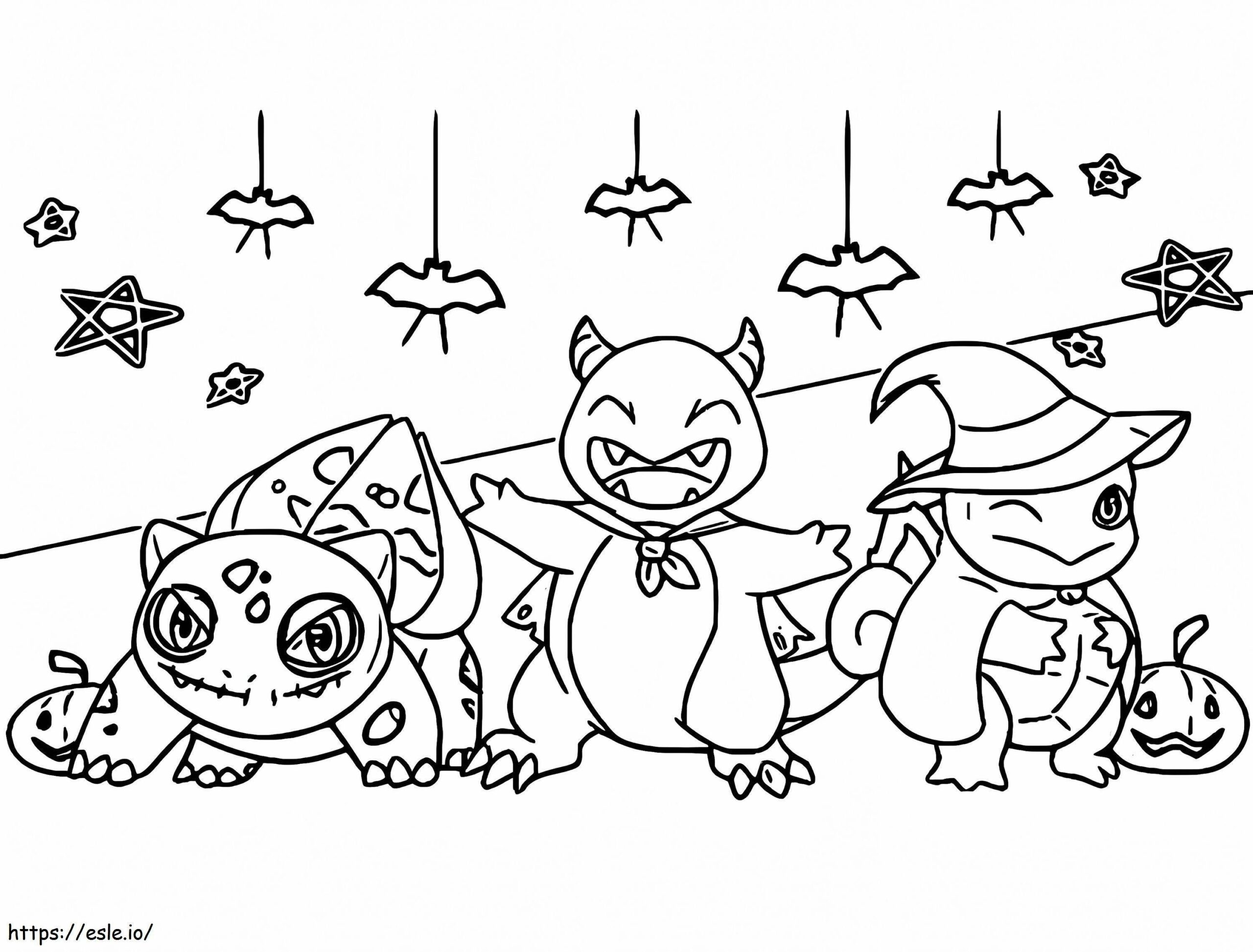 Free Pokemon Halloween Coloring Page