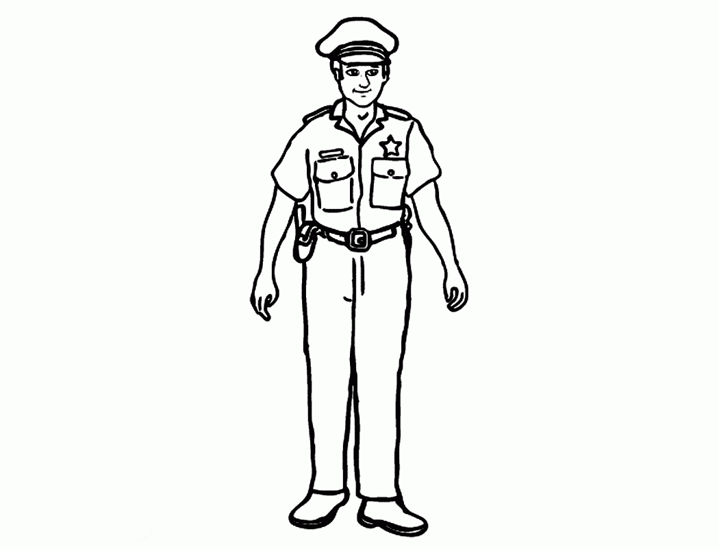 Free Policeman Coloring Pages Coloring Home