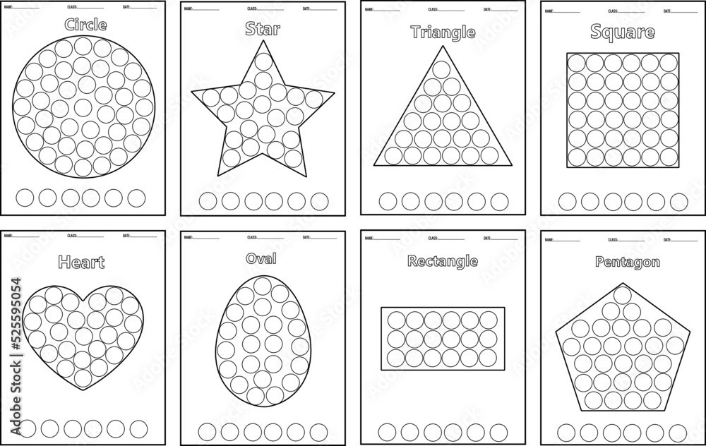 Free Preschool Color Worksheet Shapes Download Free Preschool Color