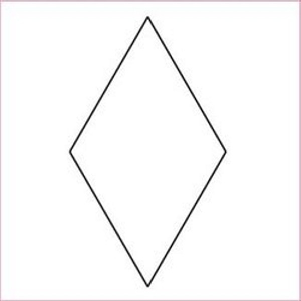 free printable diamond outline template