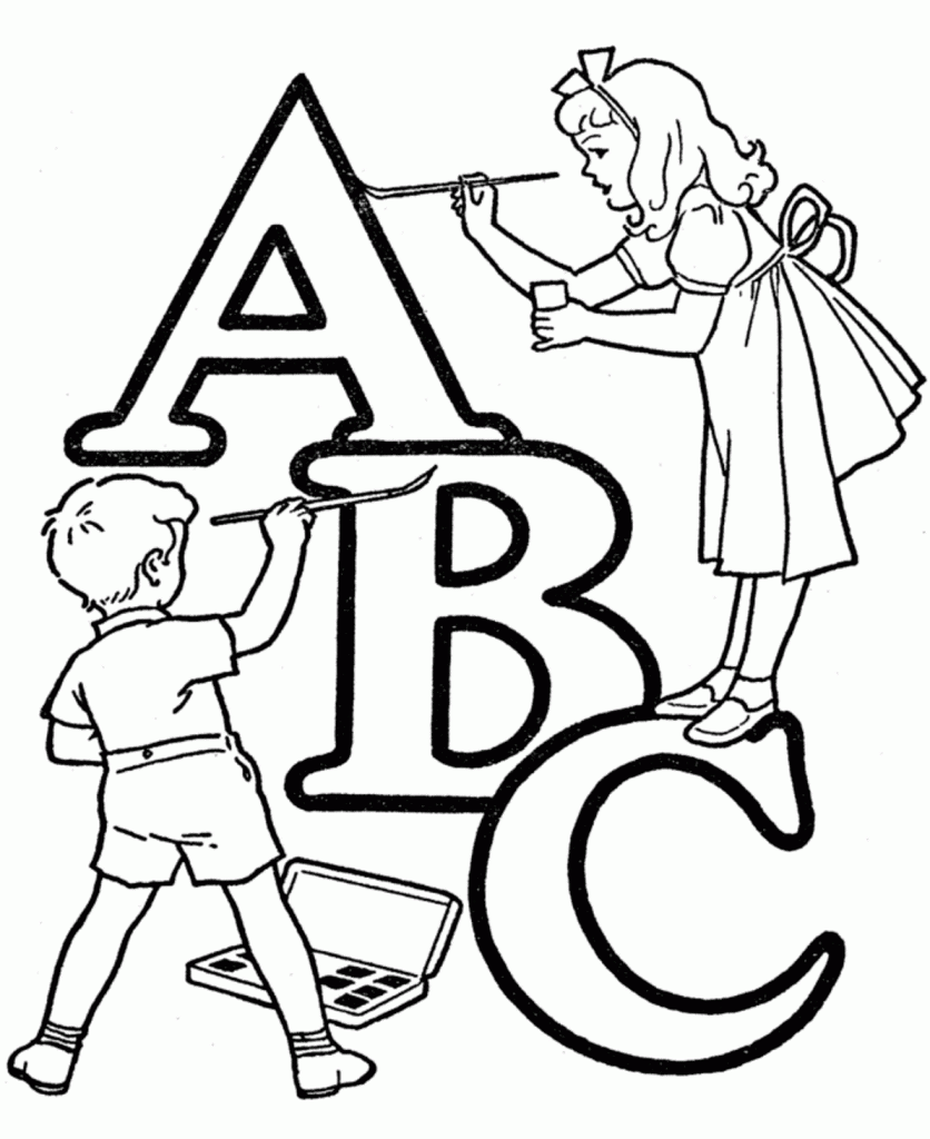 Free Abc Coloring Pages