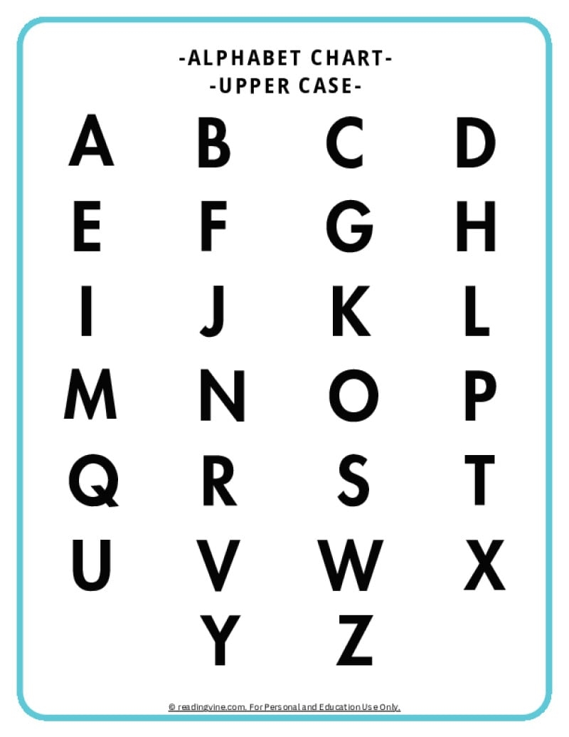 abc printable template