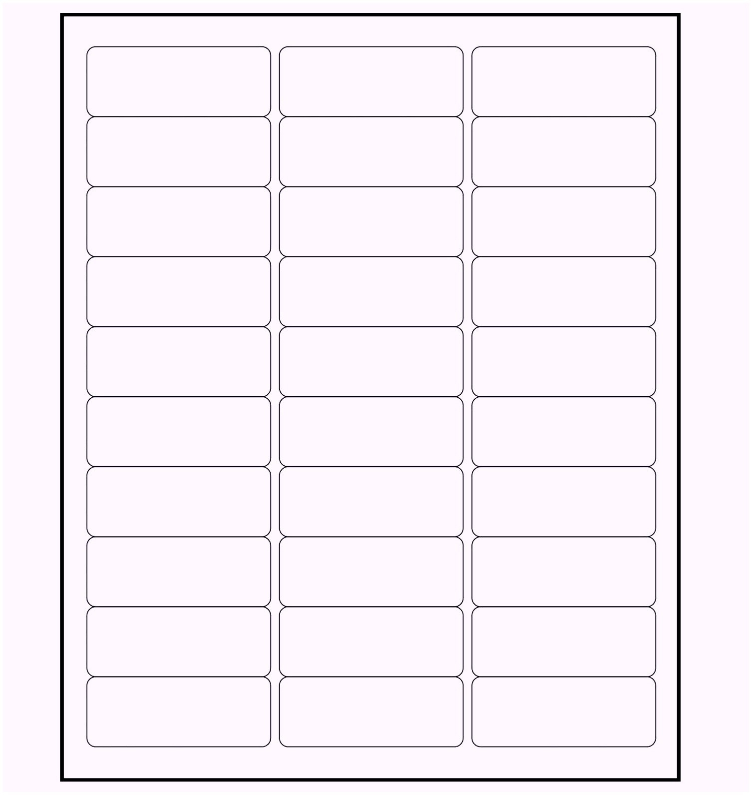 address label printable template