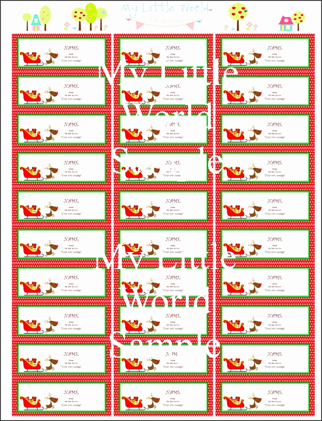 FREE Printable Address Labels Printable Labels