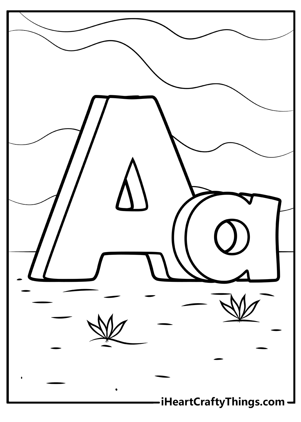 alphabet letters coloring pages free
