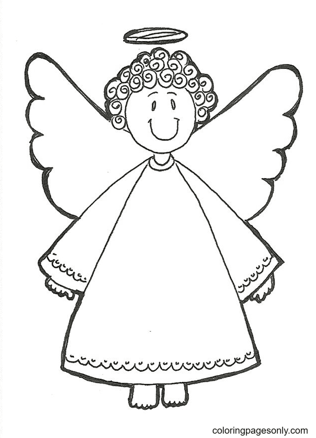Free Printable Angel Coloring Page Free Printable Coloring Pages