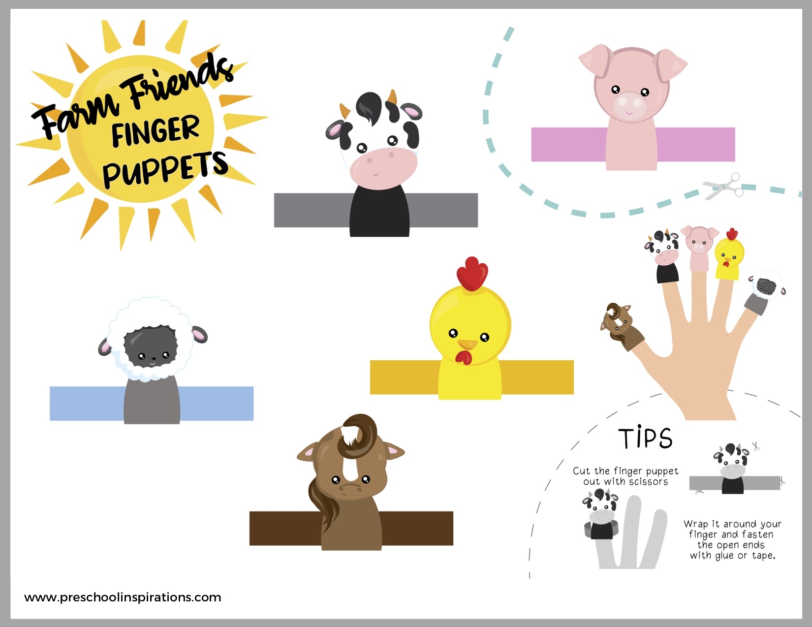 Free Printable Animal Finger Puppets Printable Form Templates And Letter