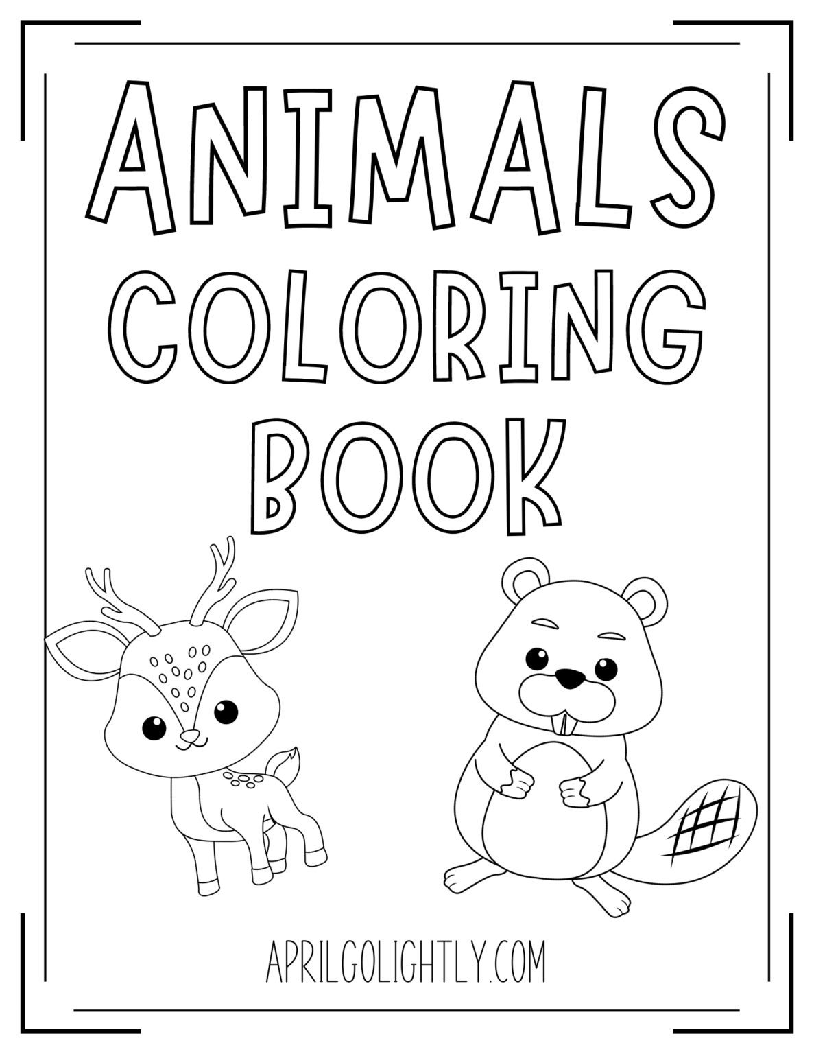 Free Coloring Book Pages Of Animals