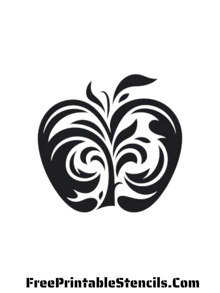 Free Printable Apple Silhouettes And Stencils Free Printable Stencils