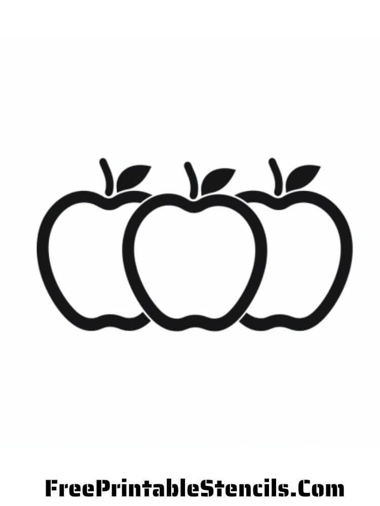 Free Printable Apple Silhouettes And Stencils Free Printable Stencils
