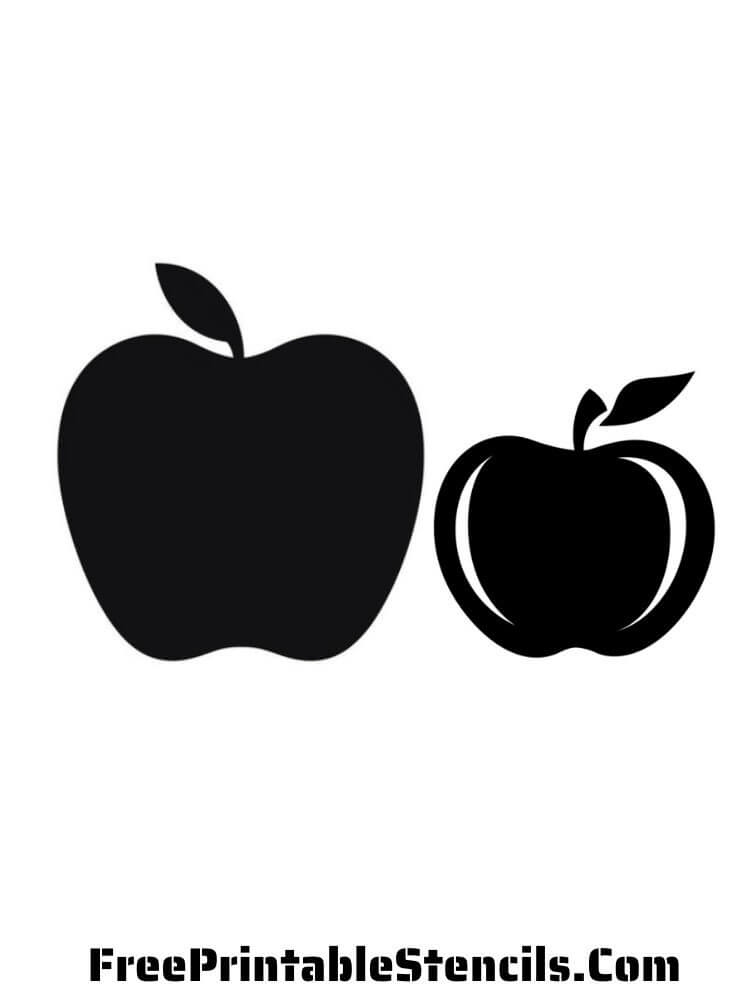 apple stencils printable free