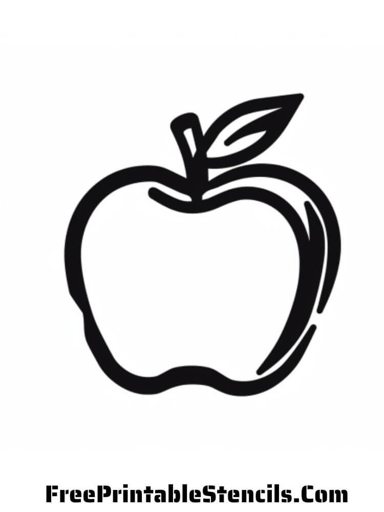 Free Printable Apple Silhouettes And Stencils Free Printable Stencils