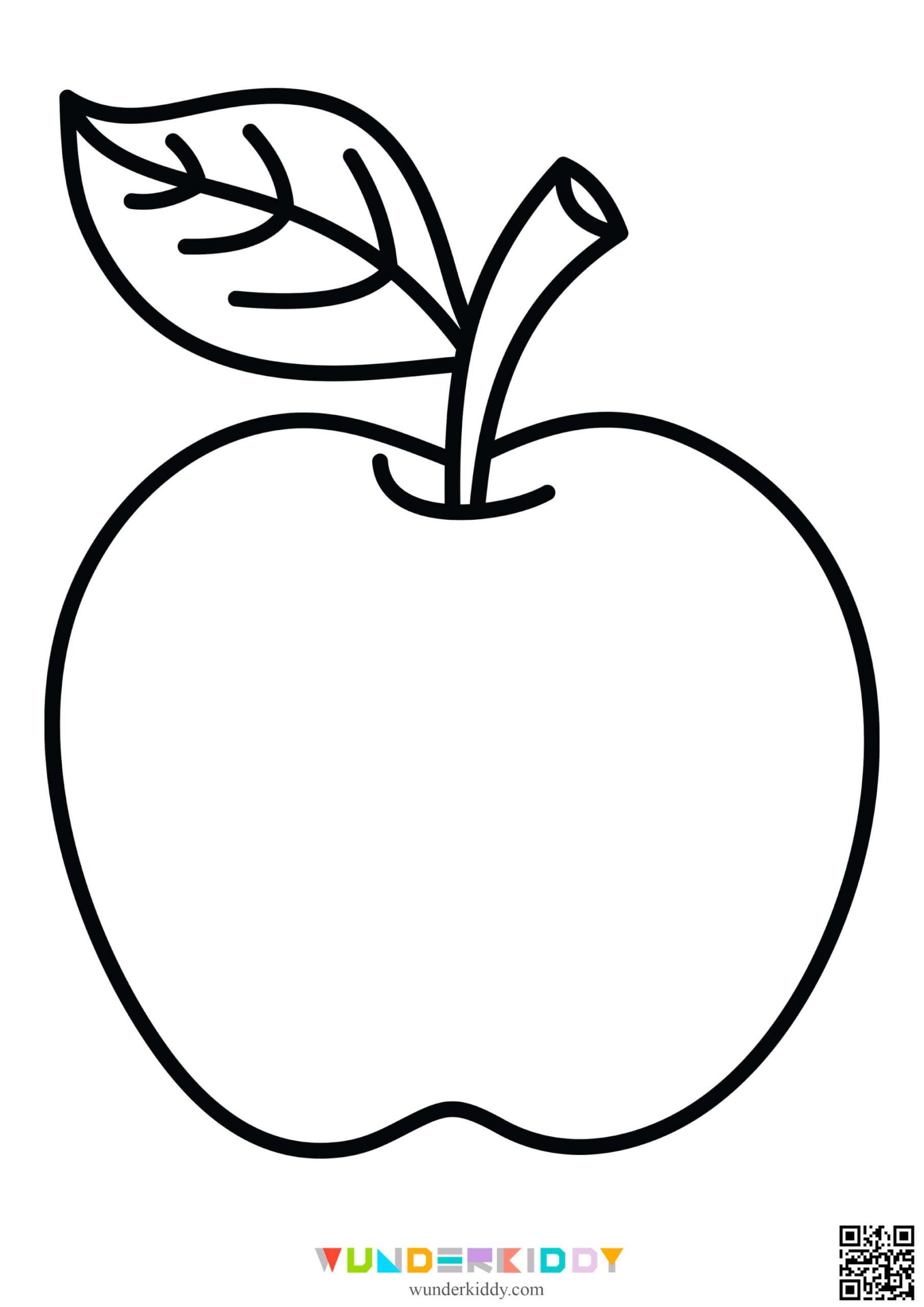 apple with seeds template printable