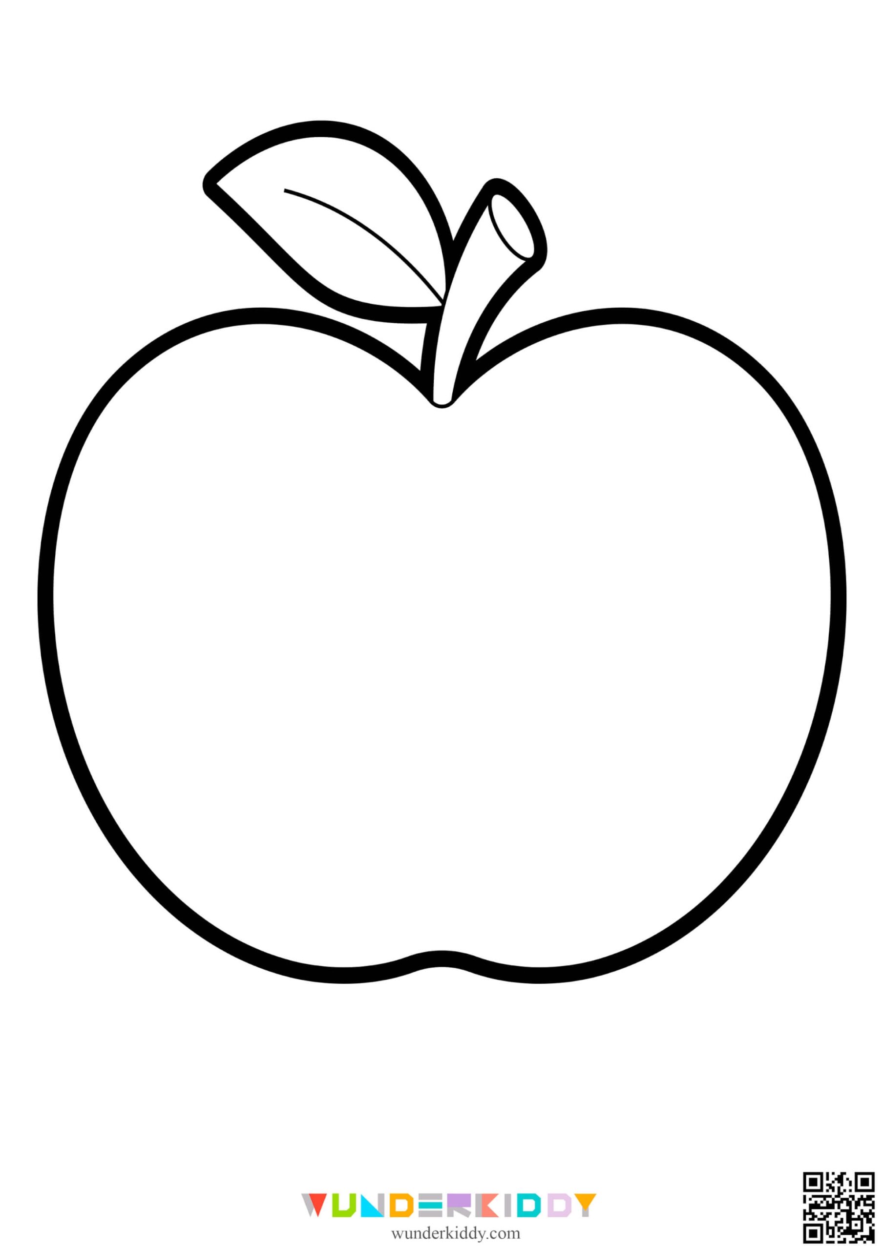 apple template to print
