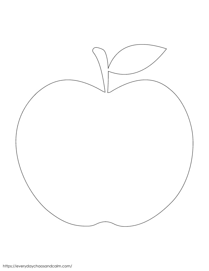 Free Printable Apple Templates