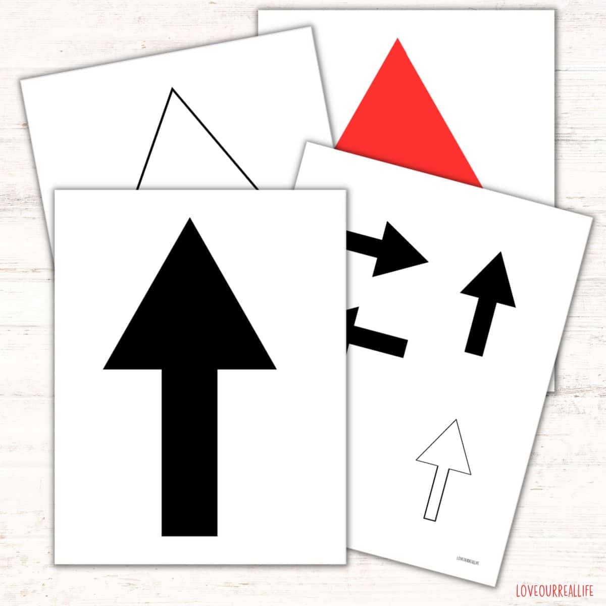 FREE Printable Arrow Signs Directional Templates Love Our Real Life
