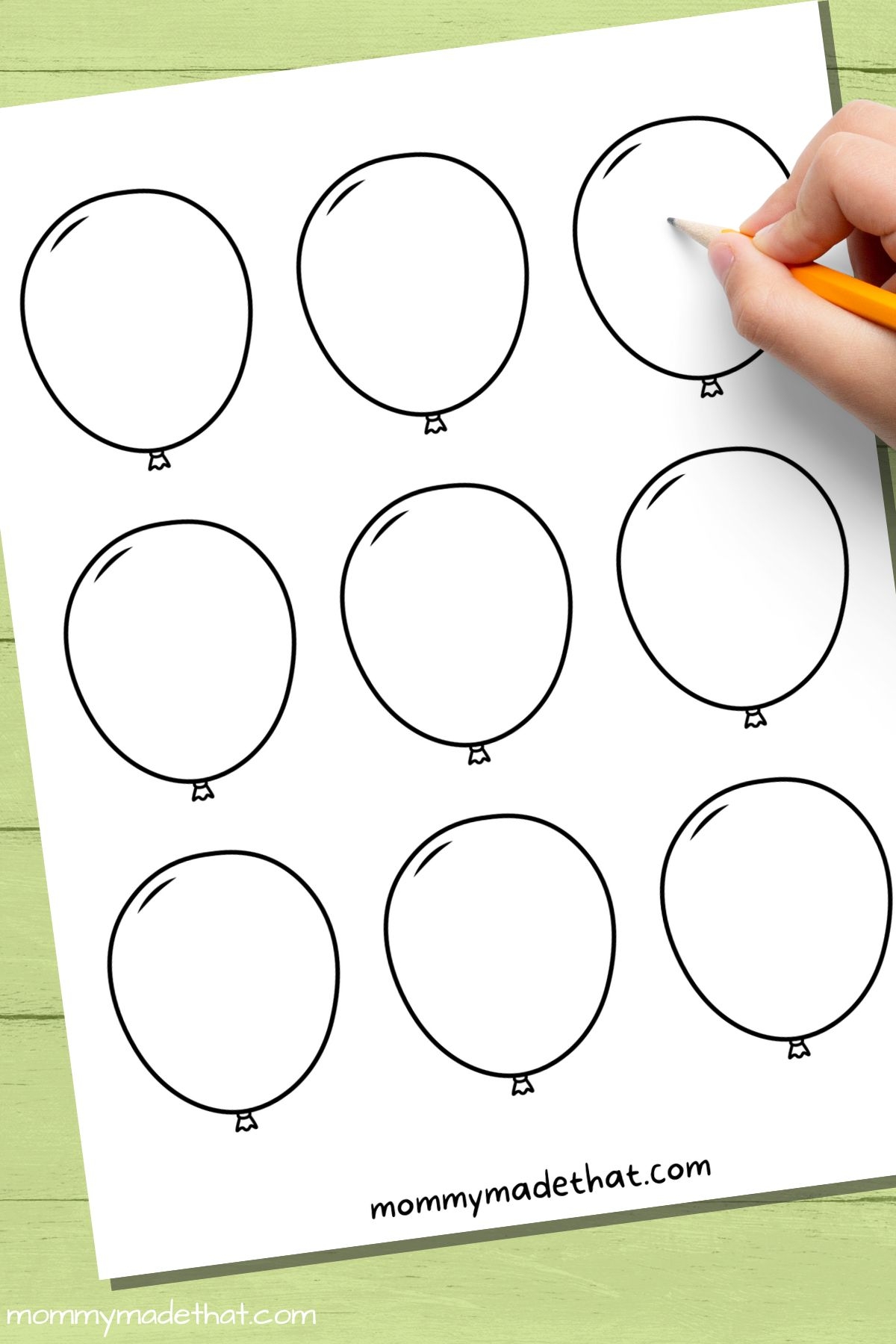 Free Printable Balloon Templates Different Sizes 