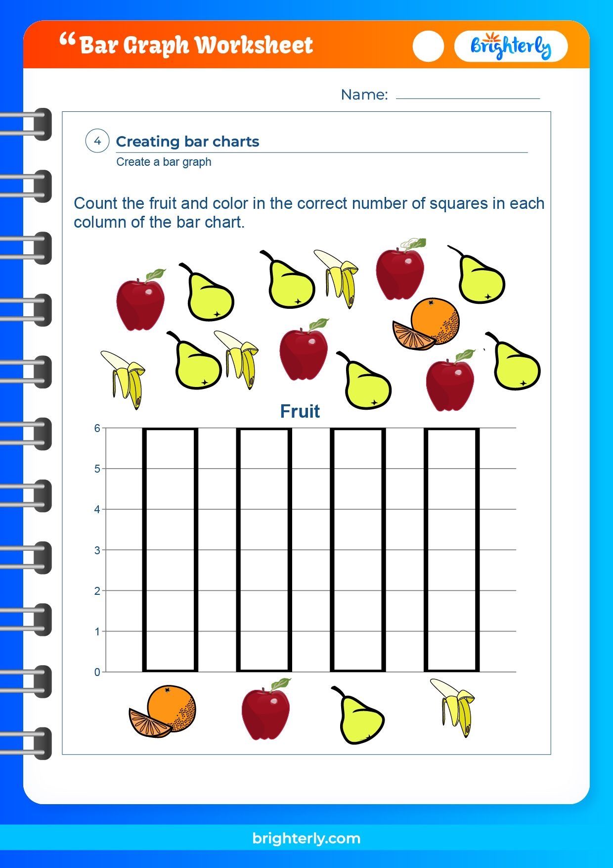 bar charts worksheets