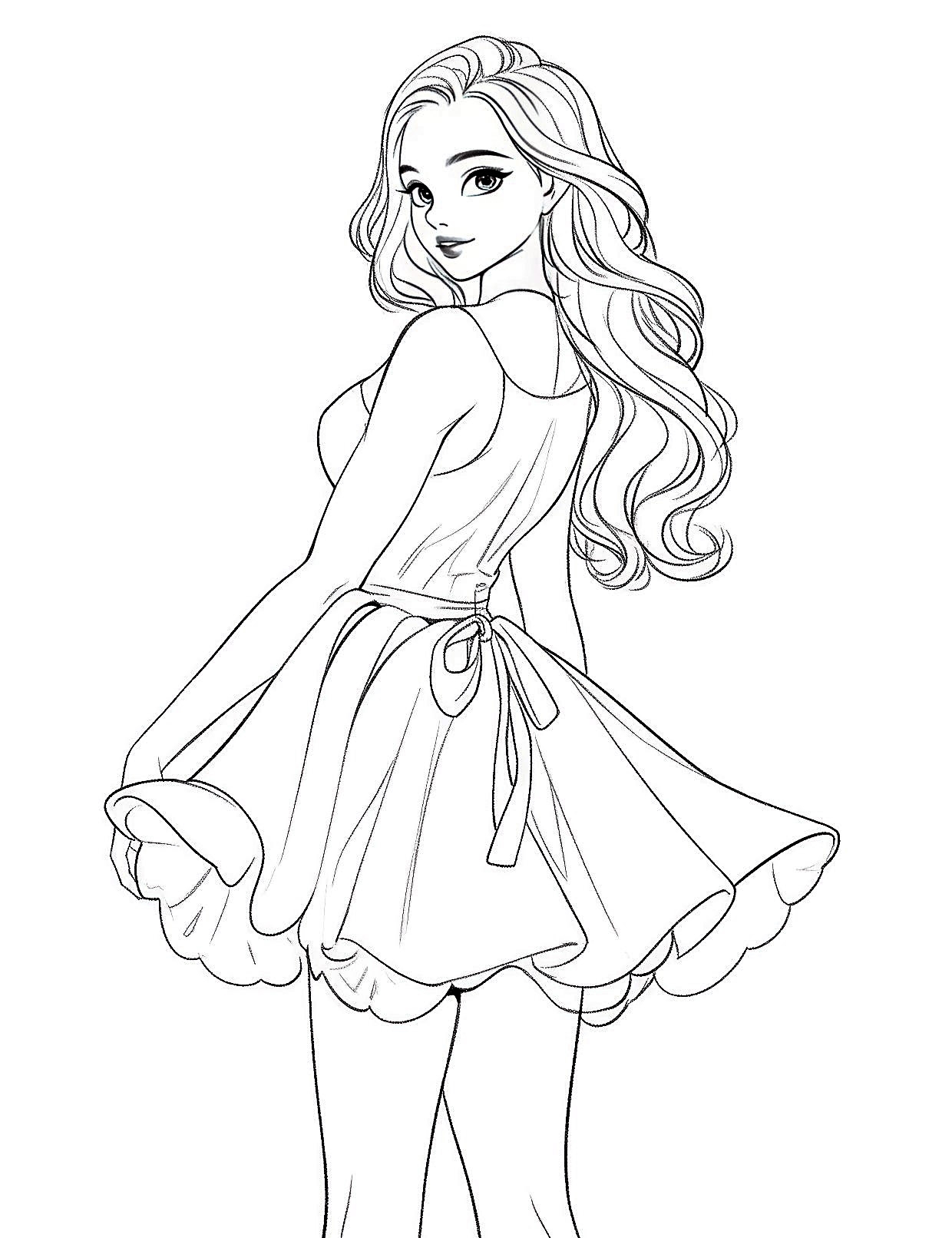 Free Printable Barbie Coloring Pages