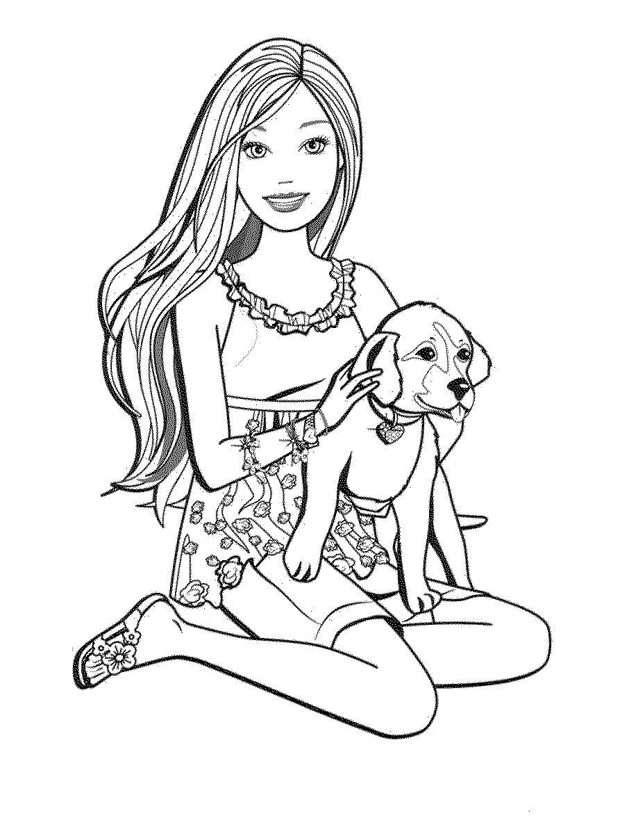 Free Printable Barbie Coloring Pages Heatgugl