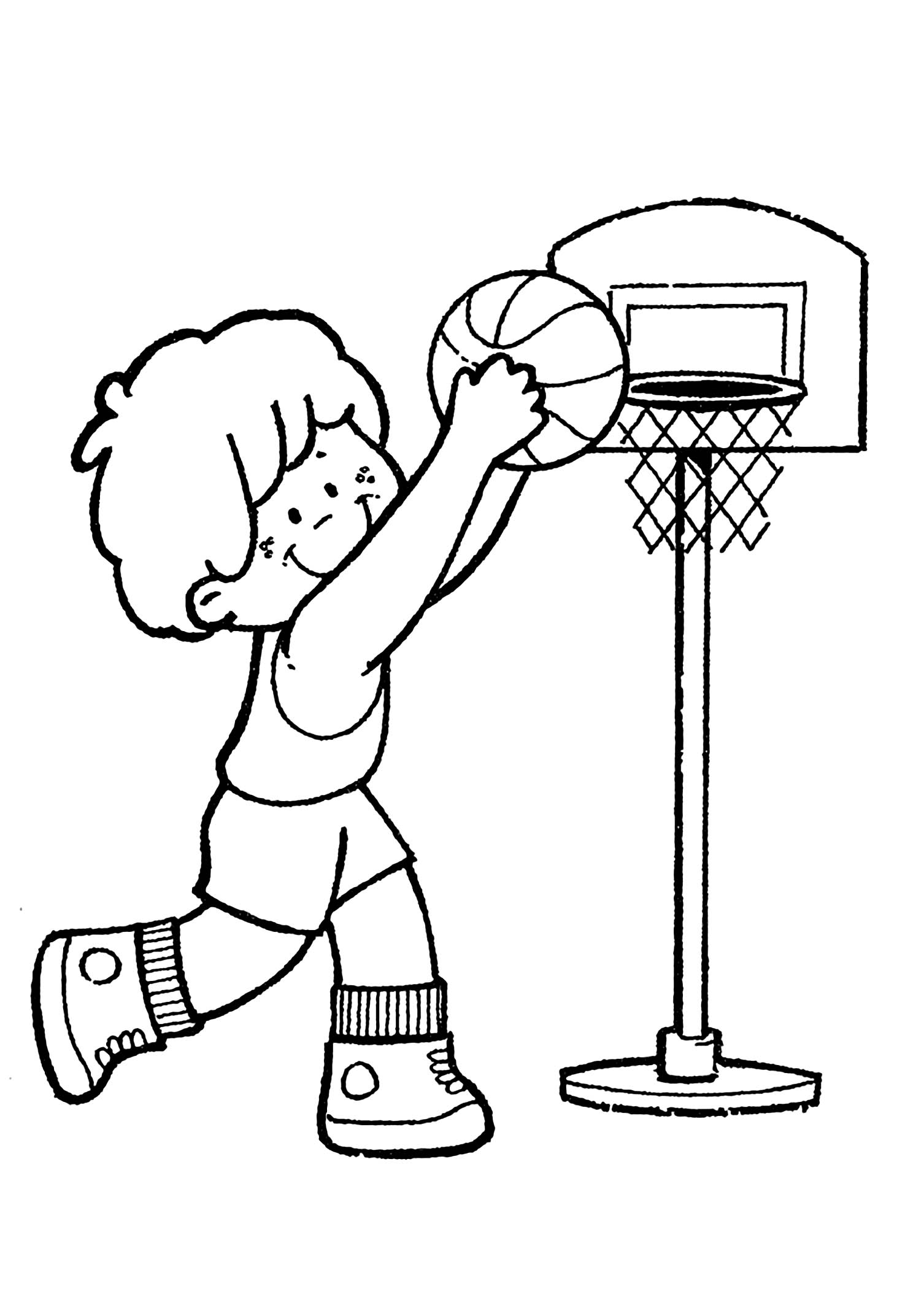 printable basketball pictures to color