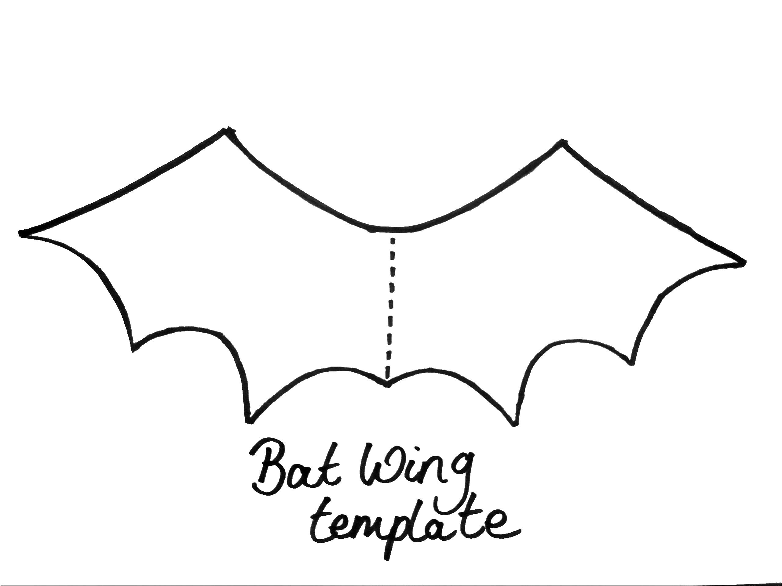 Free Printable Bat Wing Template Bat Wing Pattern Cut Vrogue co