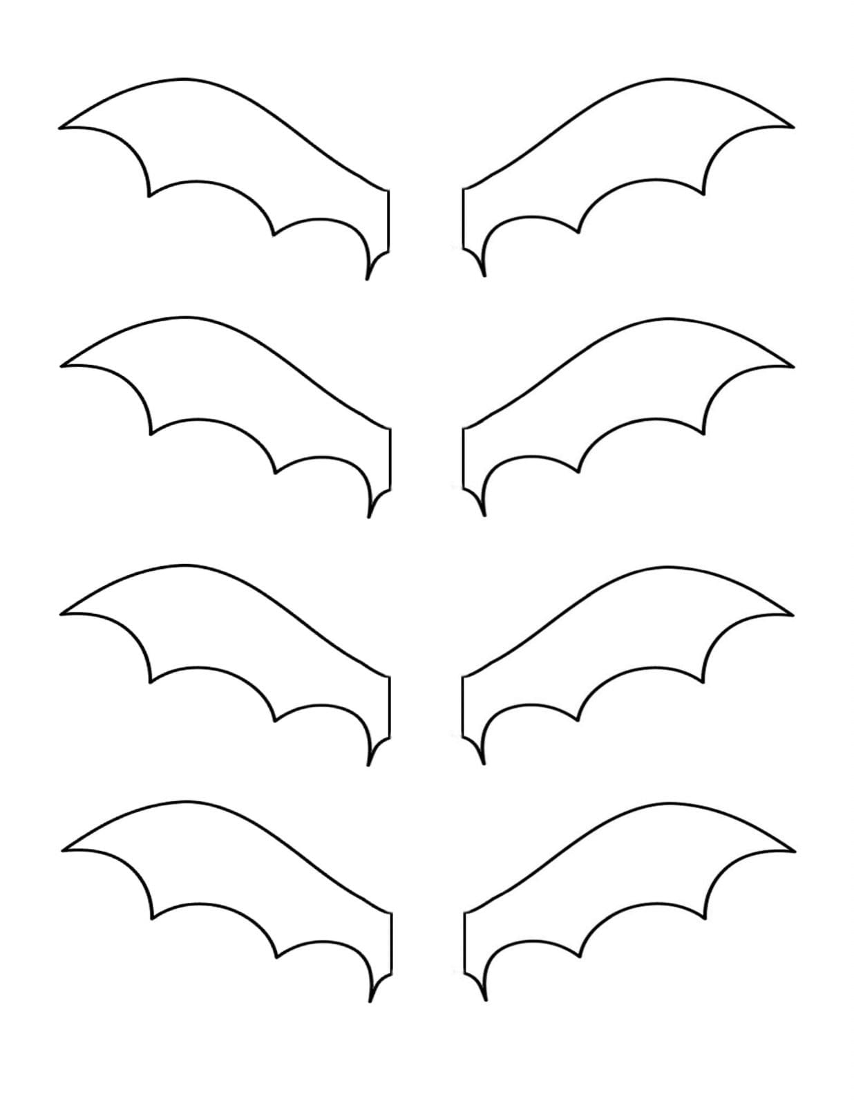 Free Printable Bat Wing Template Printable Templates Online By Paul 