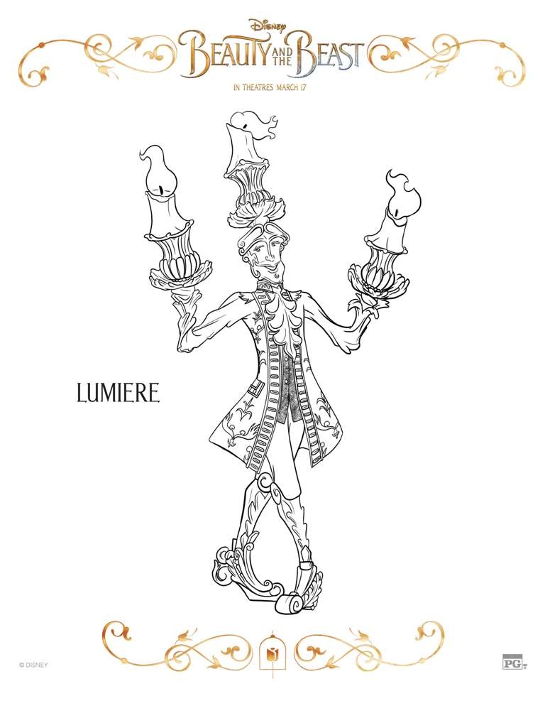 Free Printable BEAUTY AND THE BEAST Coloring Pages This Fairy Tale Life