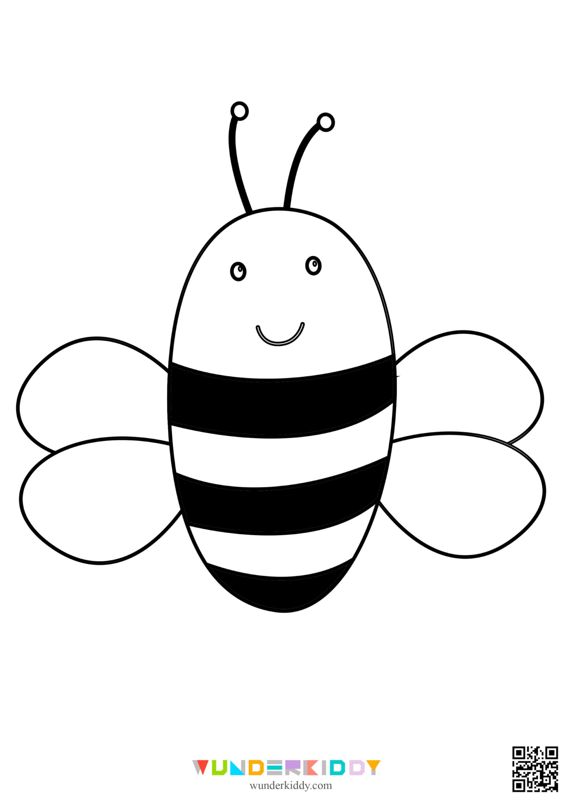 free printable bee craft template
