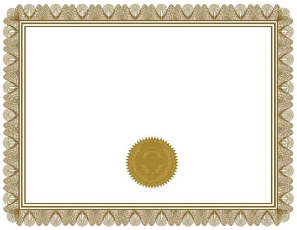 blank award sheet